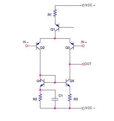 JRC4558 Input Stage