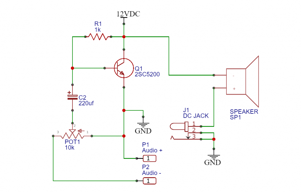 2SC5200 Transistor Circuit Diagram