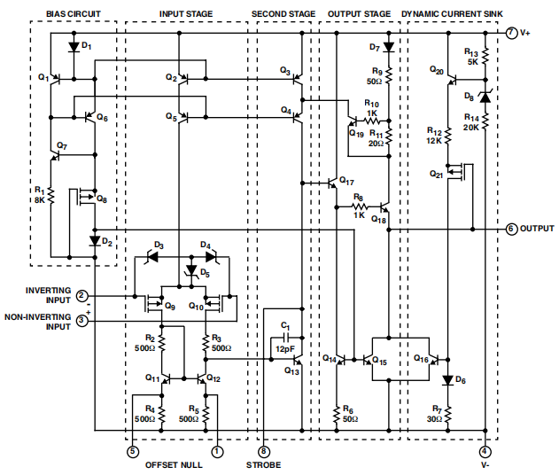 CA3140E Schematic Diagram