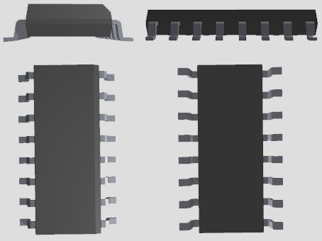 74HC595 CAD Model