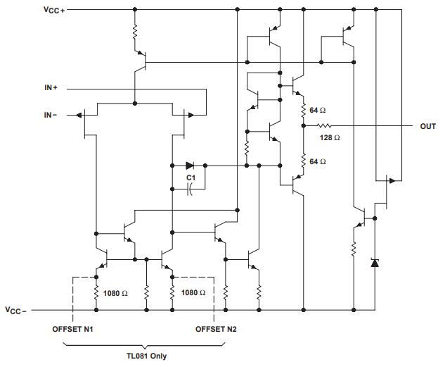 TL084CN  Schematic